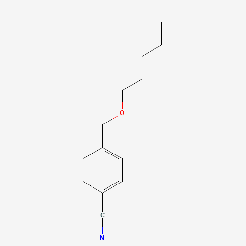 Molecular Structure of 190278-44-5 (4-[(Pentyloxy)methyl]benzonitrile)