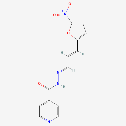 Molecular Structure of 19035-93-9 (Isonicotinic acid, [3-(5-nitro-2-furyl)allyliden]hydrazide)
