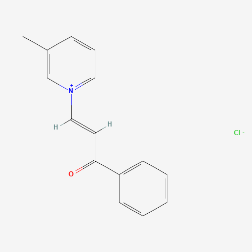 Molecular Structure of 19518-26-4 (3-(3-Methylpyridinium-1-yl)-1-phenylprop-2-en-1-one chloride)