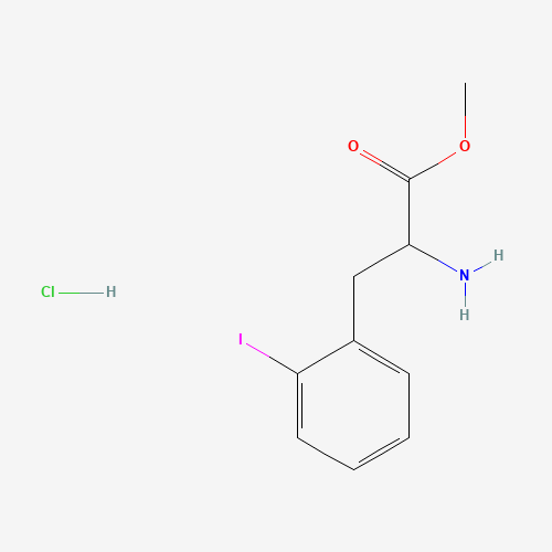 Molecular Structure of 1956311-10-6 (Methyl 2-amino-3-(2-iodophenyl)propanoate Hydrochloride)