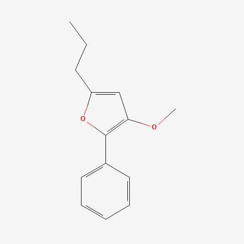 Molecular Structure of 198213-20-6 (2-Phenyl-3-methoxy-5-propylfuran)