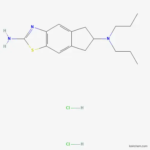 Molecular Structure of 254885-69-3 (5H-Indeno(5,6-d)thiazole-2,6-diamine, 6,7-dihydro-N6,N6-dipropyl-, dihydrochloride)