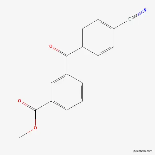 Molecular Structure of 261783-91-9 (Methyl 3-(4-cyanobenzoyl)benzoate)