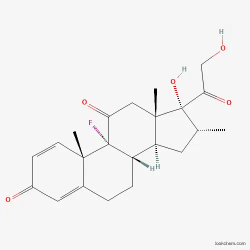 Molecular Structure of 2964-81-0 (Pregna-1,4-diene-3,11,20-trione, 9-fluoro-17,21-dihydroxy-16-methyl-, (16alpha)-)