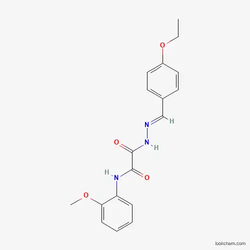 Molecular Structure of 352011-65-5 (2-[(2E)-2-(4-ethoxybenzylidene)hydrazinyl]-N-(2-methoxyphenyl)-2-oxoacetamide)