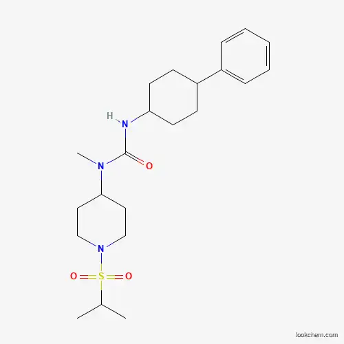 Molecular Structure of 494861-05-1 (N-Methyl-N-[1-[(1-methylethyl)sulfonyl]-4-piperidinyl]-N'-(cis-4-phenylcyclohexyl)urea)