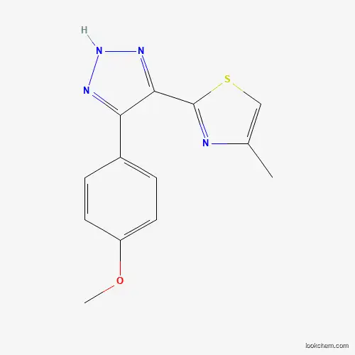Molecular Structure of 529512-87-6 (4-(4-Methoxyphenyl)-5-(4-methylthiazol-2-yl)-2H-[1,2,3]triazole)
