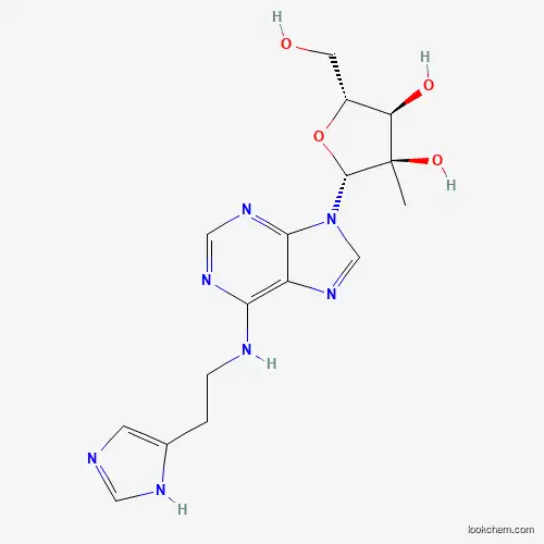 Molecular Structure of 622379-52-6 (Adenosine, N-[2-(1H-imidazol-4-yl)ethyl]-2'-C-methyl-)