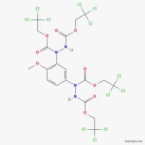 Molecular Structure of 793681-98-8 (1,1'-(4-Methoxy-1,3-phenylene)bis[1,2-hydrazinedicarboxylic acid bis(2,2,2-trichloroethyl)] ester)
