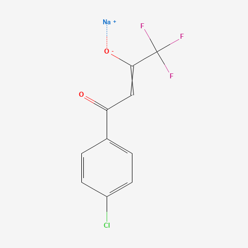 Molecular Structure of 1007036-48-7 (Sodium 4-(4-chlorophenyl)-1,1,1-trifluoro-4-oxobut-2-en-2-olate)