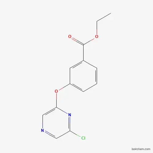 Molecular Structure of 1086397-56-9 (Ethyl 3-(6-chloropyrazin-2-yloxy)benzoate)