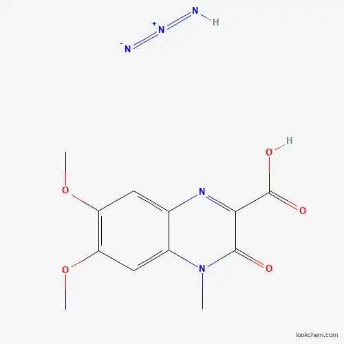 6,7-Dimethoxy-4-methyl-3-oxo-3,4-dihydroquinoxaline-2-carboxylic acid--triaza-1,2-dien-2-ium-1-ide (1/1)