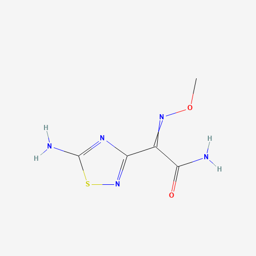 Molecular Structure of 113080-34-5 (2-(5-Amino-1,2,4-thiadiazol-3-yl)-2-(methoxyimino)acetamide)