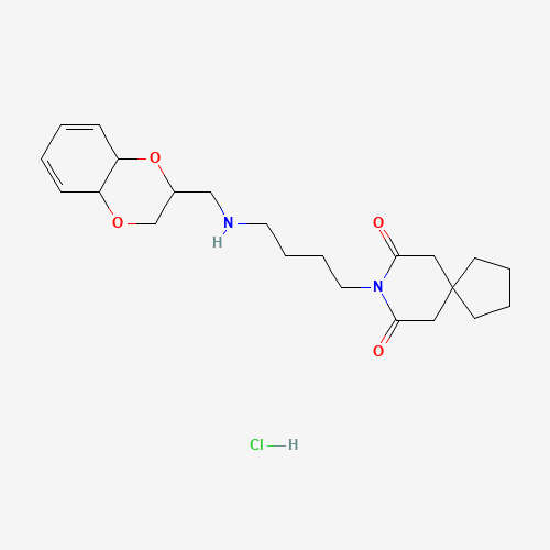 8-[4-(1,4-Benzodioxan-2-ylmethylamino)butyl]-8-azaspiro[4.5]decane-7,9-dione hydrochloride