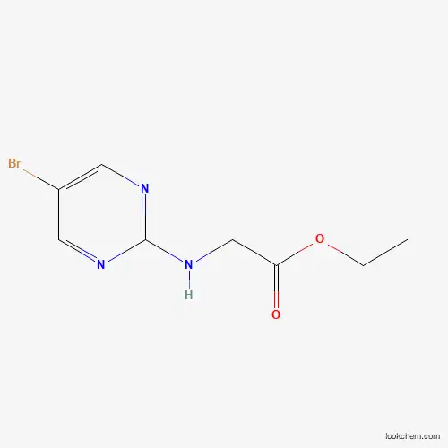 Molecular Structure of 1159823-83-2 (Ethyl 2-(5-bromopyrimidin-2-ylamino)acetate)