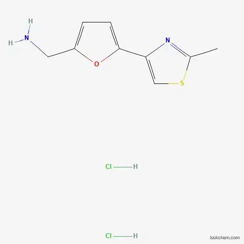 Molecular Structure of 1170431-91-0 ([5-(2-Methyl-1,3-thiazol-4-yl)-2-furyl]methylamine dihydrochloride)