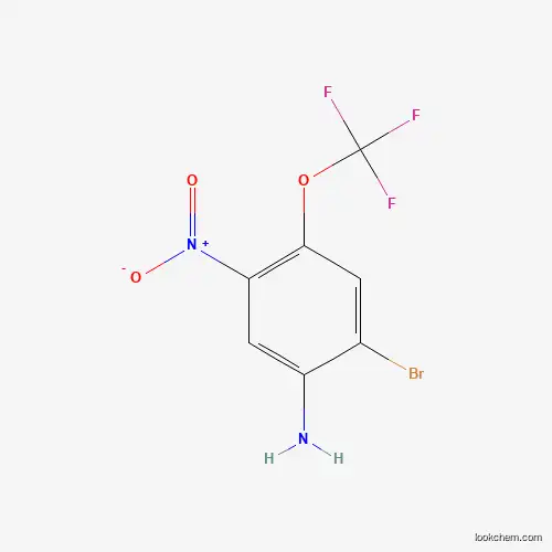 Molecular Structure of 1174005-83-4 (2-Bromo-5-nitro-4-trifluoromethoxyaniline)