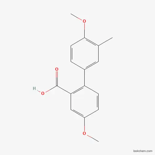 Molecular Structure of 1184517-27-8 (2-(4-Methoxy-3-methylphenyl)-5-methoxybenzoic acid)