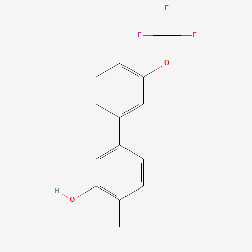 Molecular Structure of 1261578-07-7 (2-Methyl-5-(3-trifluoromethoxyphenyl)phenol)