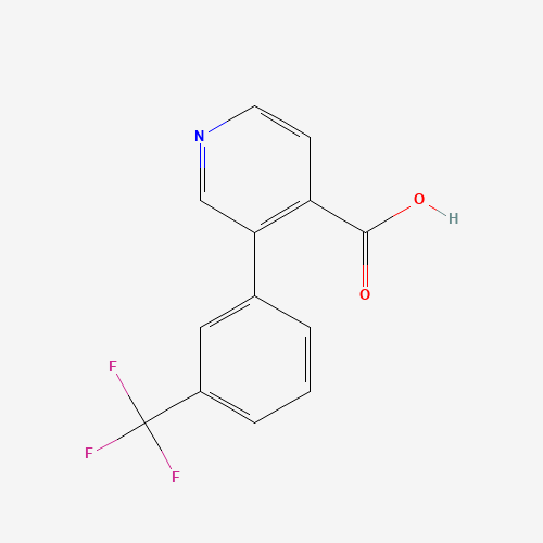 Molecular Structure of 1261579-81-0 (3-(3-(Trifluoromethyl)phenyl)isonicotinic acid)