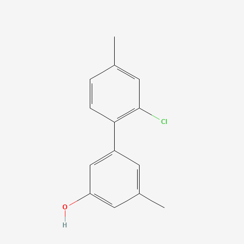 Molecular Structure of 1261888-33-8 (5-(2-Chloro-4-methylphenyl)-3-methylphenol)