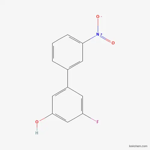 Molecular Structure of 1261890-64-5 (3-Fluoro-5-(3-nitrophenyl)phenol)