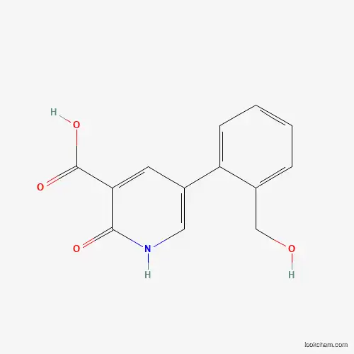 Molecular Structure of 1261903-97-2 (2-Hydroxy-5-(2-hydroxymethylphenyl)nicotinic acid)