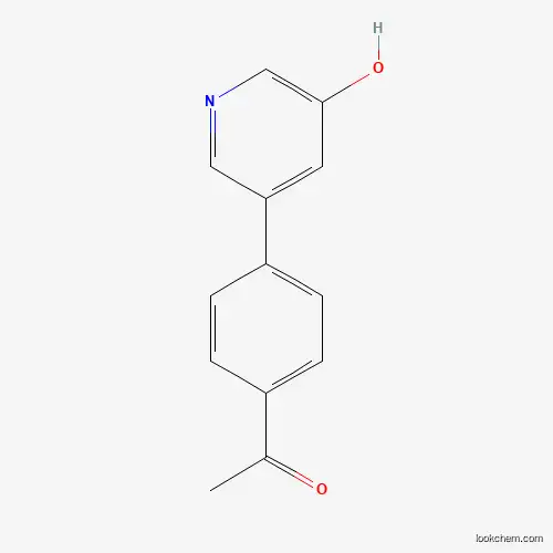 Molecular Structure of 1261908-01-3 (5-(4-Acetylphenyl)-3-hydroxypyridine)
