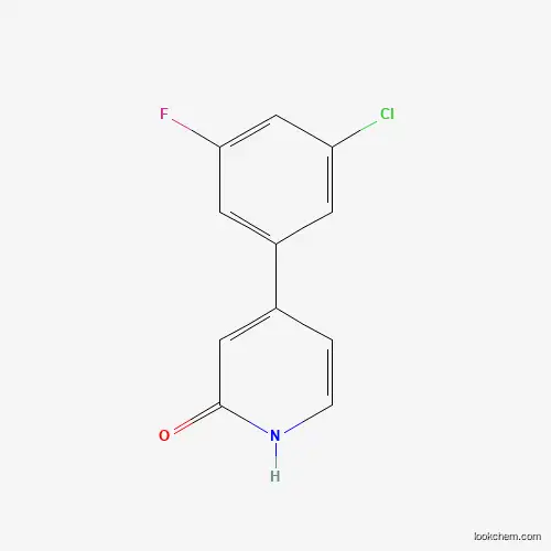 Molecular Structure of 1261938-64-0 (4-(3-Chloro-5-fluorophenyl)-2-hydroxypyridine)