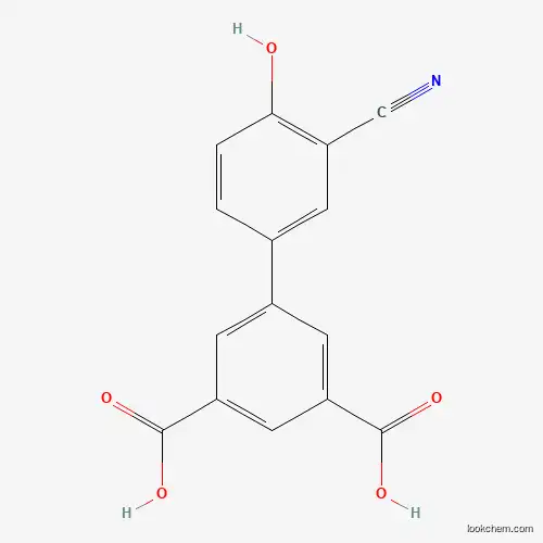 Molecular Structure of 1261987-38-5 (2-Cyano-4-(3,5-dicarboxyphenyl)phenol)