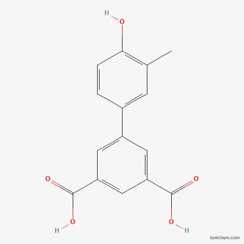 Molecular Structure of 1262000-53-2 (4-(3,5-Dicarboxyphenyl)-2-methylphenol)