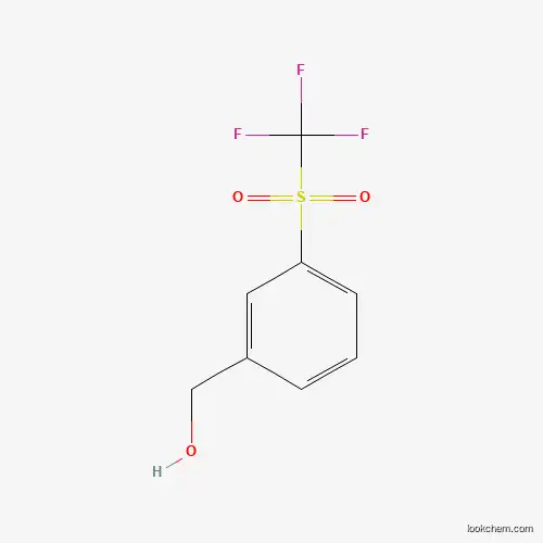 Molecular Structure of 1274903-38-6 (3-(Trifluoromethylsulphonyl)benzyl alcohol)