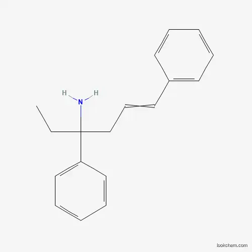 Molecular Structure of 129140-12-1 (3,6-Diphenylhex-5-en-3-amine)