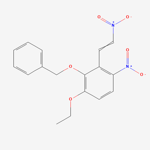 Benzene, 1-ethoxy-4-nitro-3-(2-nitroethenyl)-2-(phenylmethoxy)-
