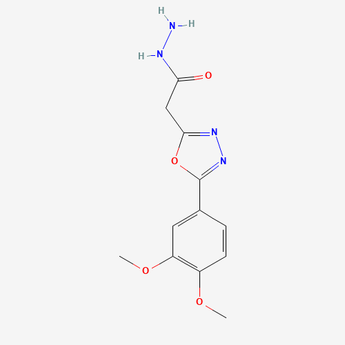 Molecular Structure of 1325305-37-0 (2-[5-(3,4-Dimethoxyphenyl)-1,3,4-oxadiazol-2-yl]acetohydrazide)