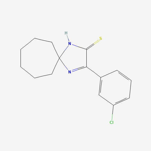 Molecular Structure of 1325306-12-4 (3-(3-Chlorophenyl)-1,4-diazaspiro[4.6]undec-3-ene-2-thione)