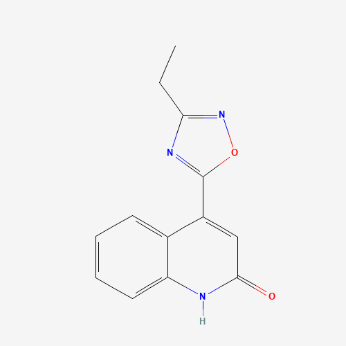Molecular Structure of 1325306-30-6 (4-(3-ethyl-1,2,4-oxadiazol-5-yl)quinolin-2(1H)-one)