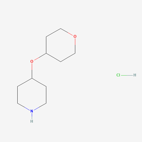 Molecular Structure of 1333571-22-4 (4-(Oxan-4-yloxy)piperidine hydrochloride)