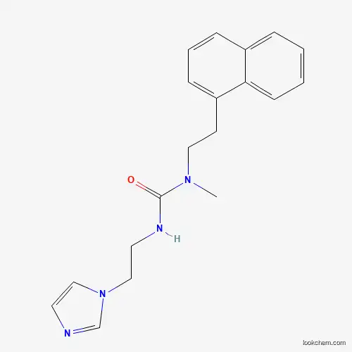 Molecular Structure of 1333890-81-5 (Urea, N'-[2-(1H-imidazol-1-yl)ethyl]-N-methyl-N-[2-(1-naphthalenyl)ethyl]-)