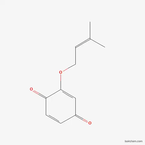 Molecular Structure of 1360438-39-6 (2-Prenyloxy-1,4-benzoquinone)