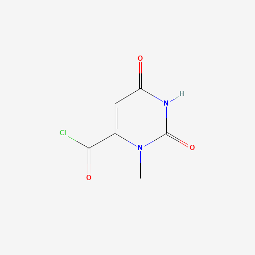 Molecular Structure of 1379360-59-4 (1,2,3,6-Tetrahydro-3-methyl-2,6-dioxo-4-pyrimidinecarbonyl chloride)