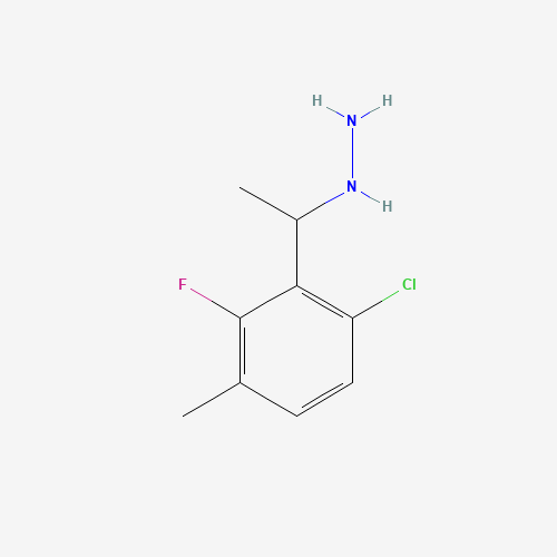 Molecular Structure of 1379366-02-5 (1-(6-Chloro-2-fluoro-3-methylphenyl)ethylhydrazine)