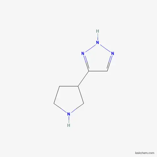 Molecular Structure of 1517602-91-3 (5-(Pyrrolidin-3-yl)-1H-1,2,3-triazole)