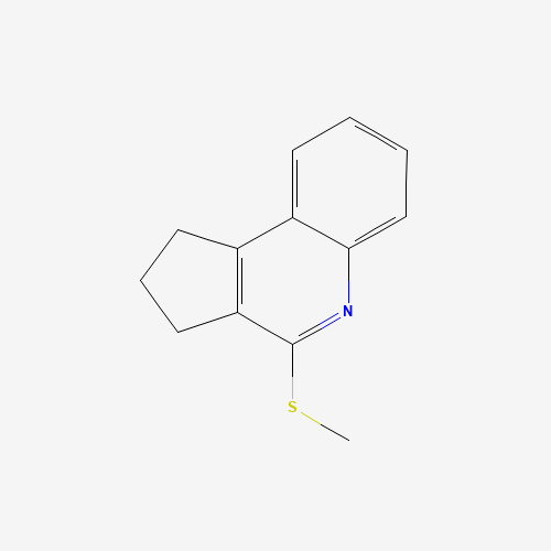 Molecular Structure of 15882-30-1 (2,3-Dihydro-4-(methylthio)-1H-cyclopenta[c]quinoline)