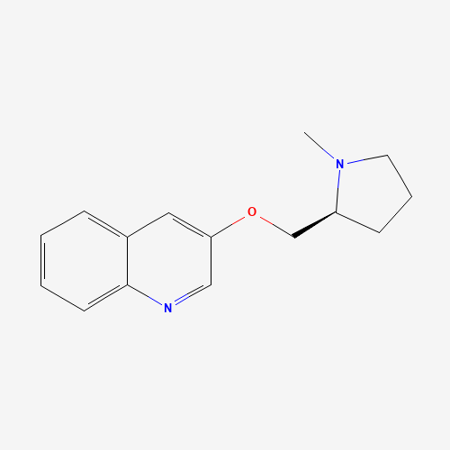 Molecular Structure of 161417-14-7 (3-[[(2S)-1-Methyl-2-pyrrolidinyl]methoxy]quinoline)
