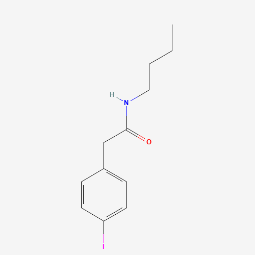 Molecular Structure of 166960-02-7 (N-Butyl-4-iodobenzeneacetamide)