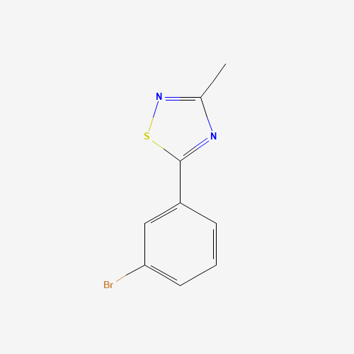 Molecular Structure of 173406-60-5 (5-(3-Bromophenyl)-3-methyl-1,2,4-thiadiazole)