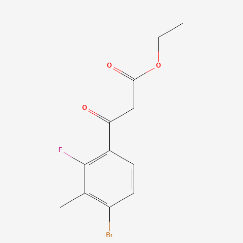 Molecular Structure of 194804-97-2 (Ethyl 4-bromo-2-fluoro-3-methylbenzoylacetate)