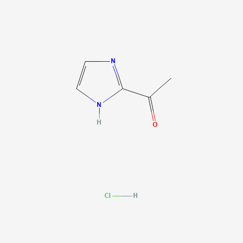 Molecular Structure of 1955506-52-1 (1-(1H-imidazol-2-yl)ethan-1-one hydrochloride)