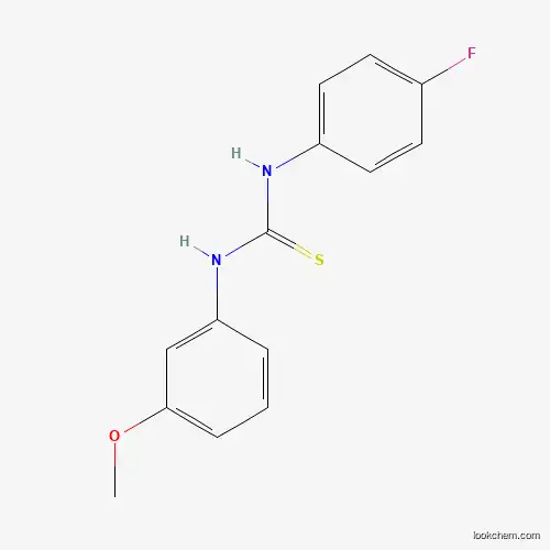 Molecular Structure of 1994-41-8 (1-(4-Fluorophenyl)-3-(3-methoxyphenyl)thiourea)